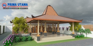 Desain Arsitektur Rumah Etnik Jawa dengan Pendopo Joglo Ibu Fitri di Jogja
